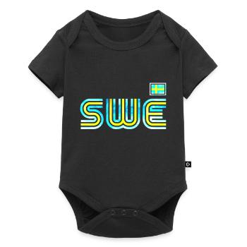 Sweden Sweden flag national norden skandinavia - Baby Premium short-sleeve bodysuit - black - Front