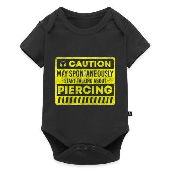 Piercing Profession Ring - Baby Premium short-sleeve bodysuit - black - Front