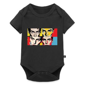 retro look - Baby Premium Kurzarmbody - Schwarz - Vorne