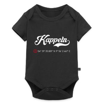 Kappeln Koordinaten - Baby Premium Kurzarmbody - Schwarz - Vorne