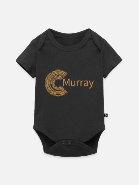 Für Murray - Baby Premium Kurzarmbody - Schwarz