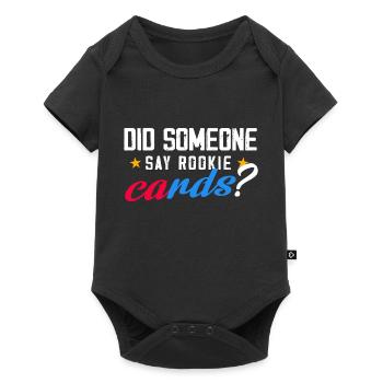Did someone say rookie cards - Baby Premium short-sleeve bodysuit - black - Front