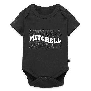 Lustig Mitchell Groovy 4 Männer Frauen Cool Mitchell - Baby Premium Kurzarmbody - Schwarz - Vorne