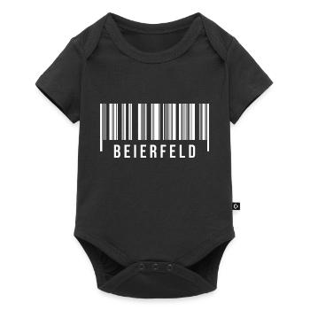 Erzgebirge Strichcode Beierfeld - Baby Premium Kurzarmbody - Schwarz - Vorne
