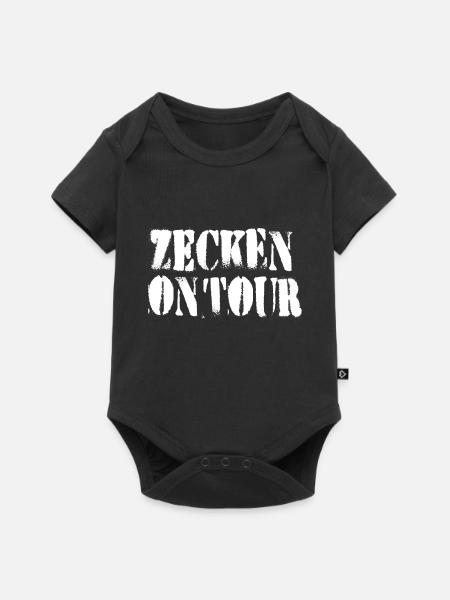 Zecken on tour - Baby Premium Kurzarmbody - Schwarz