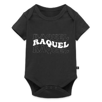 Drôle Raquel Groovy 4 Hommes Femmes Cool Raquel Cravate - Body à manches courtes Premium Bébé - noir - Devant