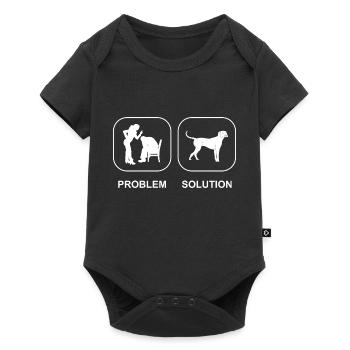 Propriétaires de chiens Golden Retriever Chiens Chiot - Body à manches courtes Premium Bébé - noir - Devant