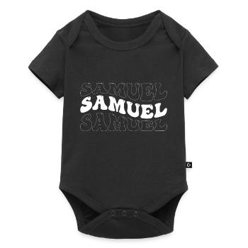 Funny Samuel Groovy 4 Men Women Cool Samuel Tie - Baby Premium short-sleeve bodysuit - black - Front