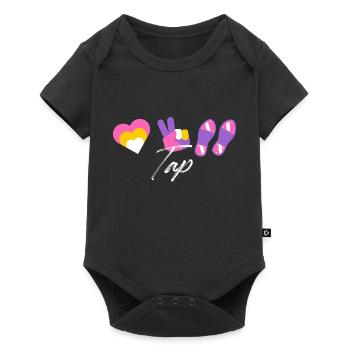 tap dance symbols love Design for a tap dance - Baby Premium short-sleeve bodysuit - black - Front