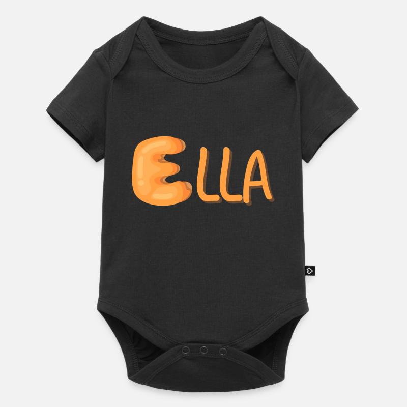 Ella - Body à manches courtes Premium Bébé - noir
