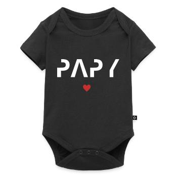 Cadeau meilleur papy - Body à manches courtes Premium Bébé - noir - Devant