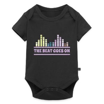 The Beat goes on DJ Musician Equalizer - Baby Premium short-sleeve bodysuit - black - Front