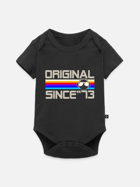 Seit 73 - Baby Premium Kurzarmbody - Schwarz