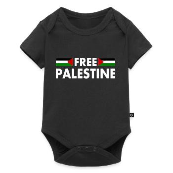 Free palestine - Baby Premium Kurzarmbody - Schwarz - Vorne