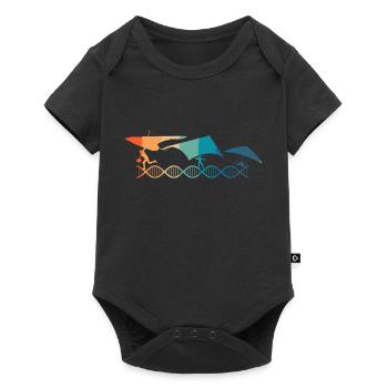 Paragliding is in my DNA - Baby Premium short-sleeve bodysuit - black - Front