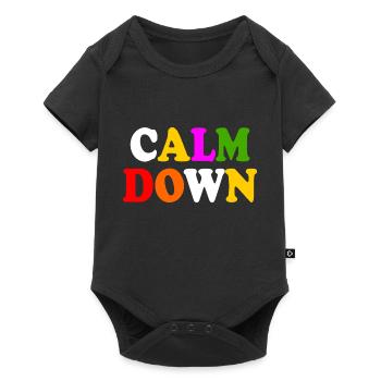 Calm down - Baby Premium short-sleeve bodysuit - black - Front