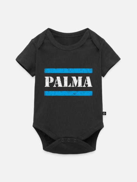 Palma - Baby Premium Kurzarmbody - Schwarz