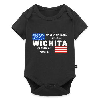 Wichita - Baby Premium short-sleeve bodysuit - black - Front