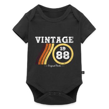 Classic Vintage 1988 - Edition Limitée Retro 36 - Body à manches courtes Premium Bébé - noir - Devant