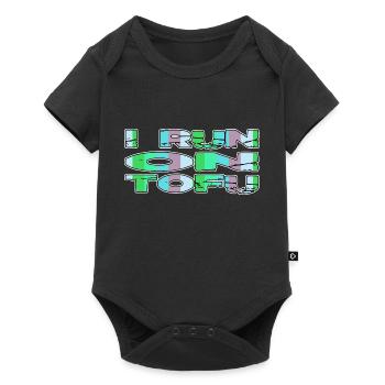plant based go vegan gift joke funny sayings - Baby Premium short-sleeve bodysuit - black - Front