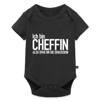 Ich bin Chefin... - Baby Premium Kurzarmbody - Schwarz - Vorne