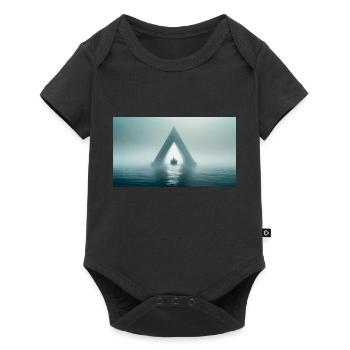 creepy mythical places – Bermuda Triangle - Baby Premium short-sleeve bodysuit - black - Front