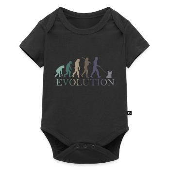 EVOLUTION Yorkshire Terrier - Baby Premium Kurzarmbody - Schwarz - Vorne