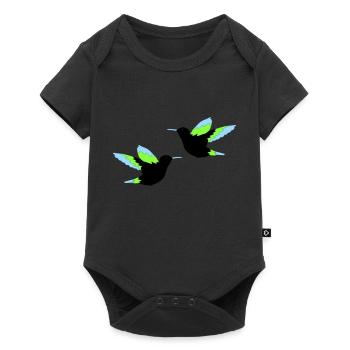 Hummingbird 02 - Baby Premium short-sleeve bodysuit - black - Front