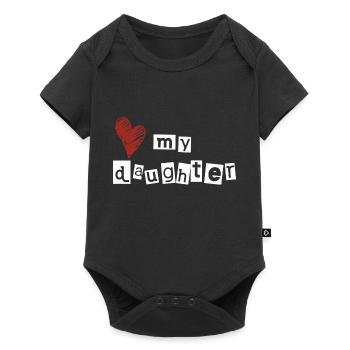 Love my daughter - Baby Premium short-sleeve bodysuit - black - Front