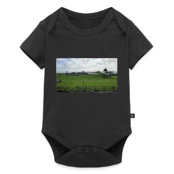 Landscape - Baby Premium short-sleeve bodysuit - black - Front