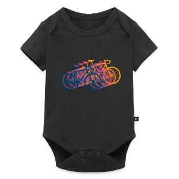 Bicycle Road Bike Vintage Retro - Baby Premium short-sleeve bodysuit - black - Front