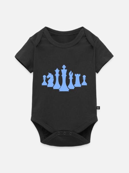 schachfiguren schach - Baby Premium Kurzarmbody - Schwarz