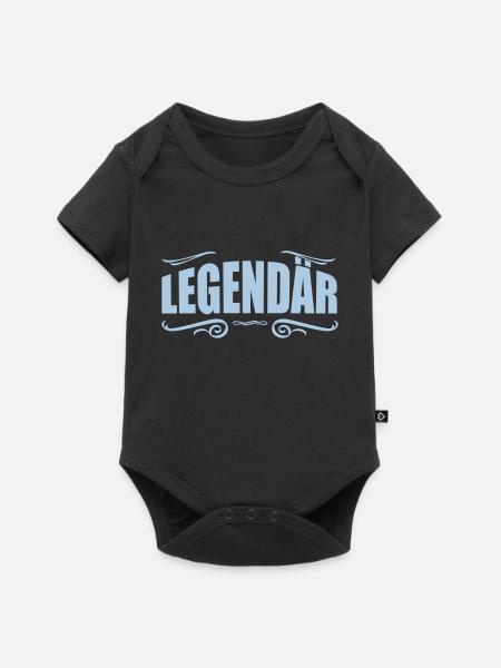 legendär - Baby Premium Kurzarmbody - Schwarz