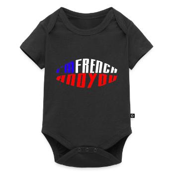 I am French and you - Baby Premium short-sleeve bodysuit - black - Front