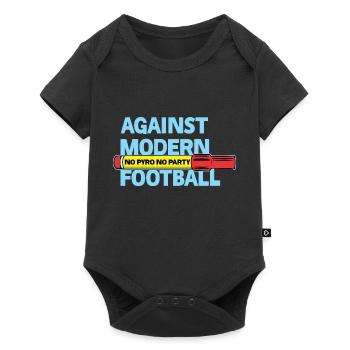 Against Modern Football No Pyro No Party - Baby Premium short-sleeve bodysuit - black - Front