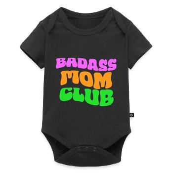 Club des mamans badass - Body à manches courtes Premium Bébé - noir - Devant