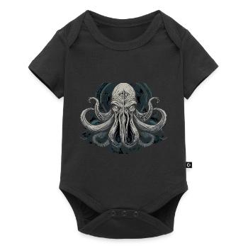 Cthulhu Lord and Savior Monster Horror T-Shirt - Baby Premium Kurzarmbody - Schwarz - Vorne