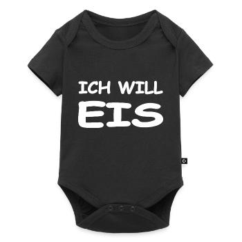 Eis - Baby Premium Kurzarmbody - Schwarz - Vorne