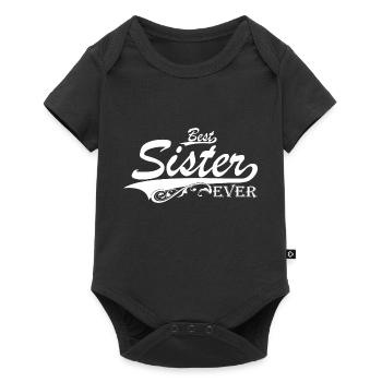 Idée cadeau de soeur - Meilleure soeur de tous les temps - Body à manches courtes Premium Bébé - noir - Devant