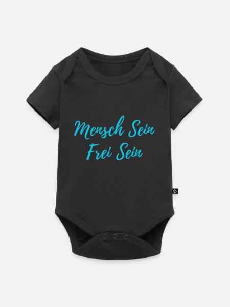 Mensch Sein - Baby Premium Kurzarmbody - Schwarz