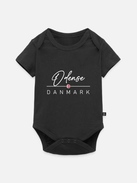 Dänemark - Odense - Danmark - Denmark - Baby Premium Kurzarmbody - Schwarz