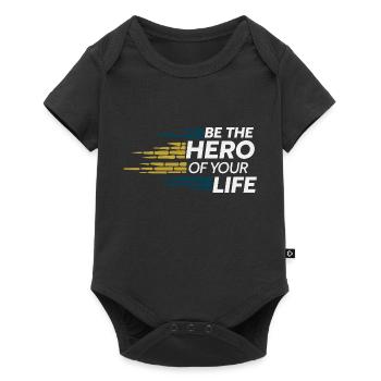 SOYEZ LE HÉROS DE VOTRE VIE - Body à manches courtes Premium Bébé - noir - Devant