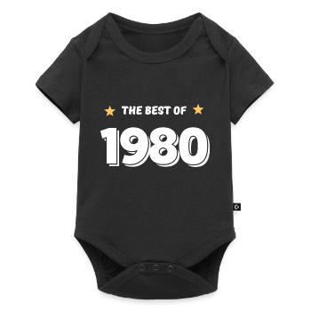 Best of 1980 - Baby Premium short-sleeve bodysuit - black - Front