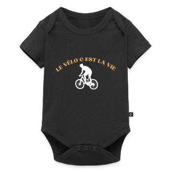 Cycling is life,Cycling,Cyclist,Cycling - Baby Premium short-sleeve bodysuit - black - Front