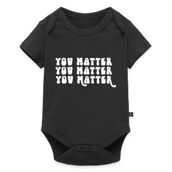 Vous comptez Affirmation positive Motivation - Body à manches courtes Premium Bébé - noir - Devant