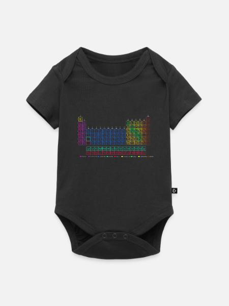 Periodensystem der chemischen Elemente. - Baby Premium Kurzarmbody - Schwarz