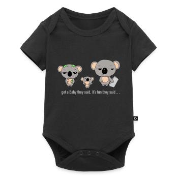 Baby They Said - Baby Premium Kurzarmbody - Schwarz - Vorne