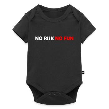 No Risk No Fun - Baby Premium short-sleeve bodysuit - black - Front