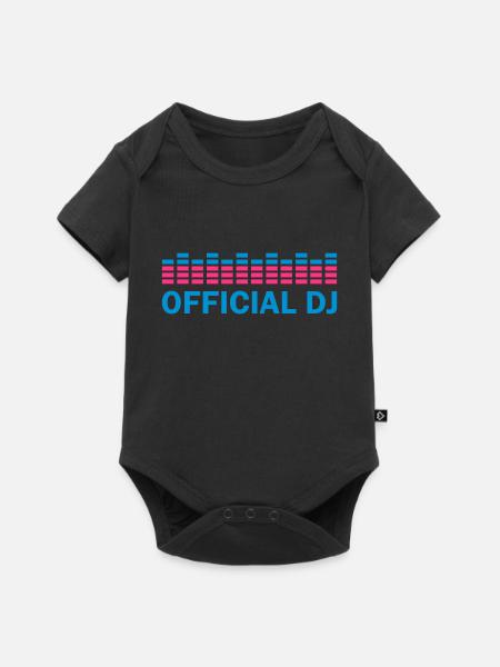official dj - Baby Premium Kurzarmbody - Schwarz