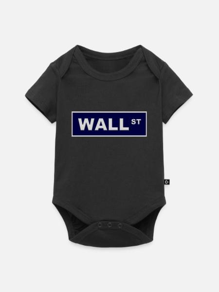 wallstreet blue - Baby Premium Kurzarmbody - Schwarz